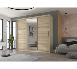 Posuvná skříň se zrcadlem ERWIN 235 Sonoma+Sonoma