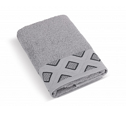 Froté ručník Diamant 50x100cm 500g šedý