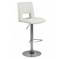 Barová židle Sylvia bílá/chromová