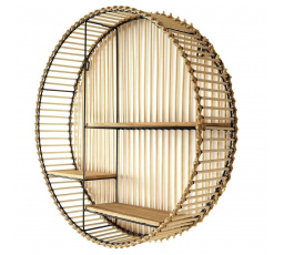 Kulatá závěsná police Bali boho