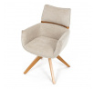Jídelní židle, béžová, látka, DCH-D1348 CRM2