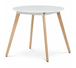 Kulatý jídelní stůl 80x80cm, mdf DT-316 WT
