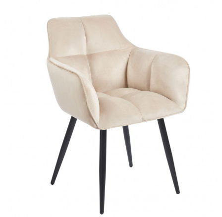 PŘEDPRODEJ -15% do 30.09 ! Židle velvet béžová K40-FXJG