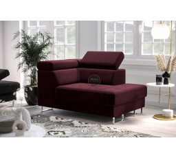 Křeslo lenoška GALAXY - vínová , pravá