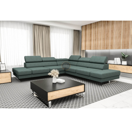 Rohová sedací souprava EMPORIO MAX 300 x 300 - mořská zelená