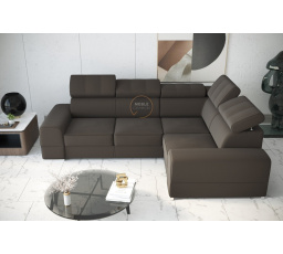 Rohová sedací souprava ROYAL II 280×210 - hnědá , pravá