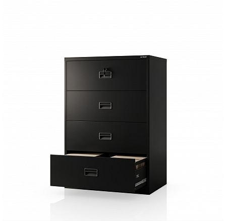 Černá kovová kartotéková skříň: SARAN XL V4, 900 x 1320 x 600 mm Černá kovová kartotéková skříň: SARAN XL V4, 900 x 1320 x 600 mm