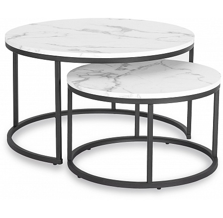 Sada stolků DAFNE MAX Bílý Mramor