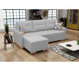 Rohová sedací souprava Padova L šedá