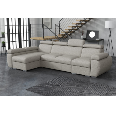 Sedací souprava Bodie L Aragon světle šedá