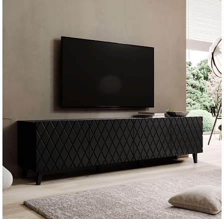 TV komoda ASTI, černá matná TV komoda ASTI, černá matná