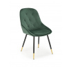 Jídelní židle K437, tmavě zelená