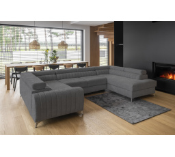 Rohová sedací souprava ve tvaru U LOUIS, Vero 4 Pravá