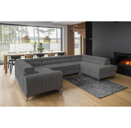 Rohová sedací souprava ve tvaru U LOUIS, Vero 4 Pravá