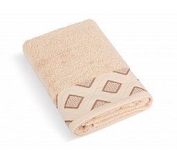 Froté ručník Diamant 50x100cm 500g béžový