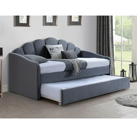 Dvoupostel BELLA Velvet, 90x200 cm, šedý Bluvel 14