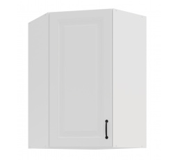 Horní rohová skřínka STELLO - 60x60 GN-90 1F (45­°), Bílá/Bílá