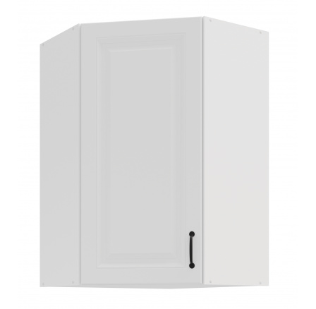 Horní rohová skřínka STELLO - 60x60 GN-90 1F (45­°), Bílá/Bílá