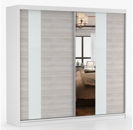 Šatní skříň MULTI 32 - 233 cm, Bílá/Kathult