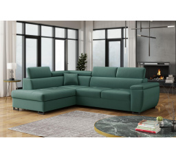 Rohová sedací souprava Wiliam L tyrkysová