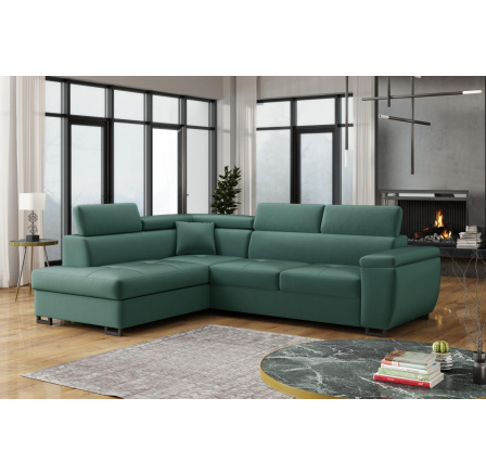 Rohová sedací souprava Wiliam L tyrkysová