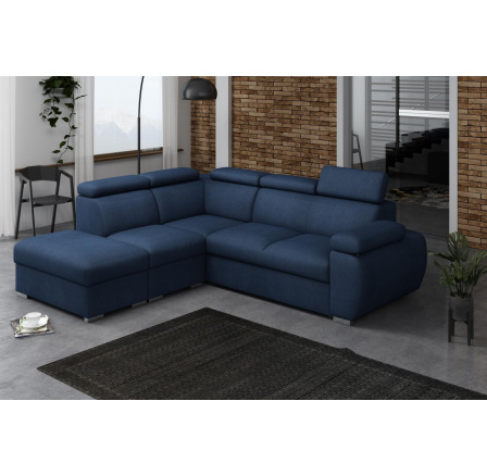 Rohová sedací soustava Bodie V levá modrá