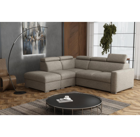 Sedací souprava Petrit IX levá Aragon hnědošedá