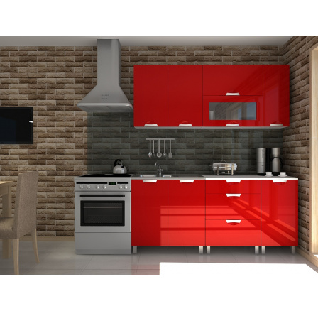 Kuchyňská linka Timothy KRF 180 červený lesk Kuchyňská linka Timothy KRF 180 červený lesk