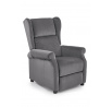 AGUSTIN M polohovatelné křeslo, šedá