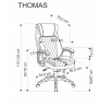 Kancelářské křeslo THOMAS, černé