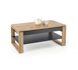 Konferenční stolek se zvedací deskou BETTY, Dub artisan/Černá