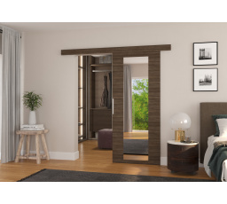 Posuvné nástěnné dveře BRIT 86 Choco