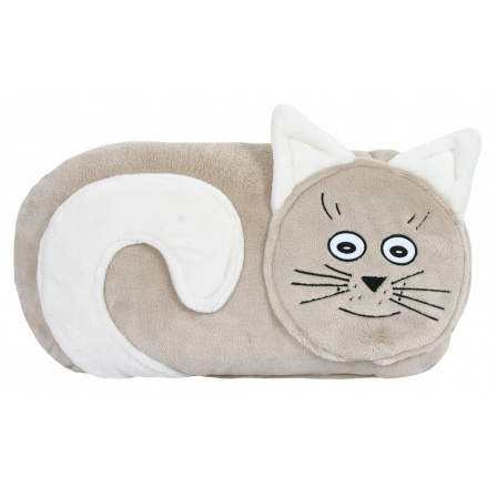 Tvarovaný polštářek kočička béžová