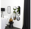 Sada 4 zrcadel Deco Round černá