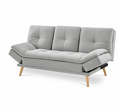 Trojmístná pohovka, šedá, látka, ASB-4720 SIL2