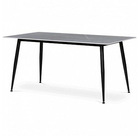 Jídelní stůl 160x90cm, keramika, mramor, HT-406M GREY
