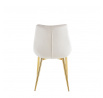 Židle velvet béžová / zlaté nohy J262-1