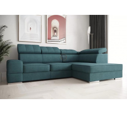Rohová sedací souprava ROYAL I 260×185 - mořská zelená , pravá