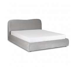 Postel 140x200 BRISTOL s Úložným Prostorem Šedý Samet