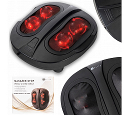 Masážní přístroj na nohy ME-FM04 s funkcí ohřevu černý