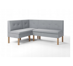 Rohová lavice PARIS 130x170 Monolith 84 UNI, roh: levý, nožky: černé