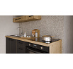 Kuchyňská skříň MODENA - 60 DP-210 2F, Dub Artisan/Černý mat+Dub Artisan