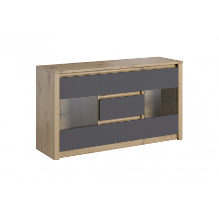 Komoda MALTA K2D, Dub Artisan + Grey Komoda MALTA K2D, Dub Artisan + Grey