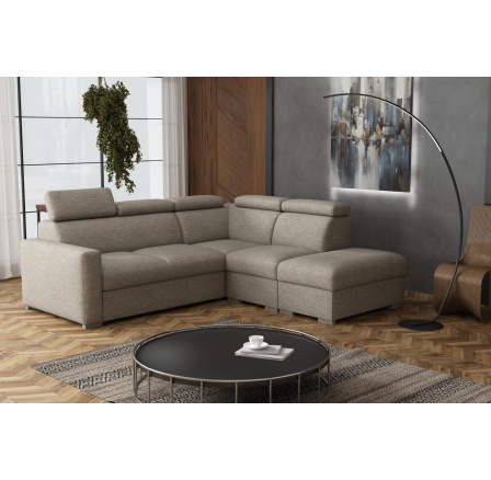 Sedací souprava Petrit IX pravá Aragon hnědošedá