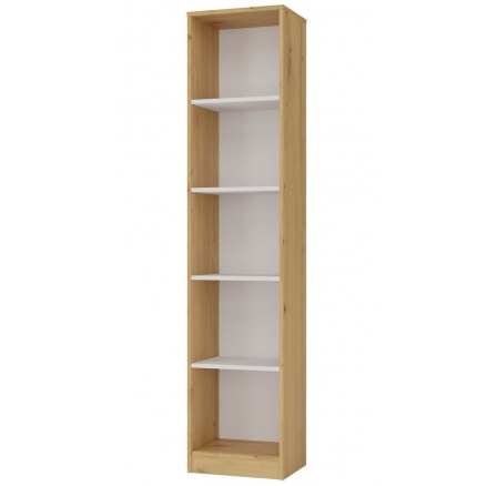 Regál Malvína 40, dub artisan/bílá Regál Malvína 40, dub artisan/bílá
