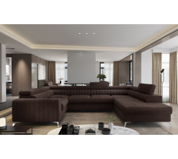 Rohová sedací souprava ve tvaru U LOUIS, Nube 22 Pravá