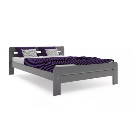 Postel DALLAS bez matrace, 140x200 cm, Grafit