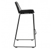 Barová židle Dill High černá s černým polštářem