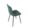 Jídelní židle, zelená, sametová látka, CT-281 GRN4
