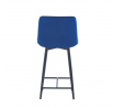 Barová židle H1-FX, modrá / černá